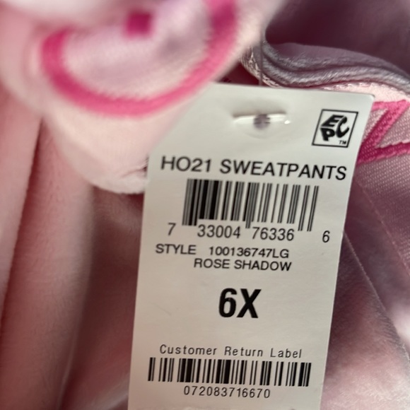 Ideology velour girls sweatpants in rose shadow - Picture 9 of 9